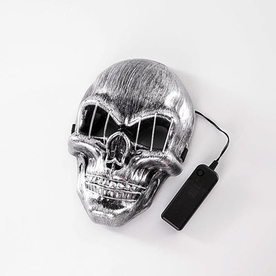 The Gamer Fresh "Chrome Dome Bedlam Skull" LED Luminous Halloween Face Mask