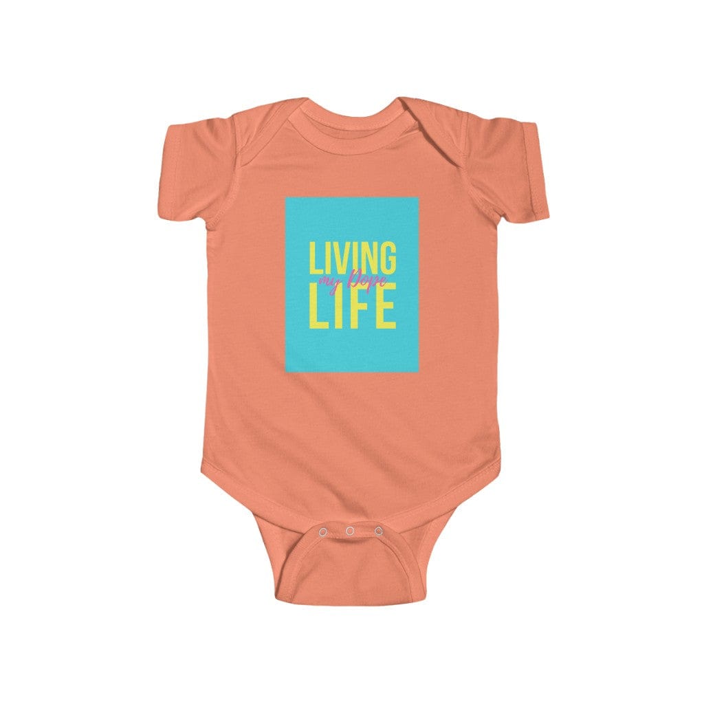 Living My Dope Life Infant New Born Papaya Baby Clothes Bodysuit