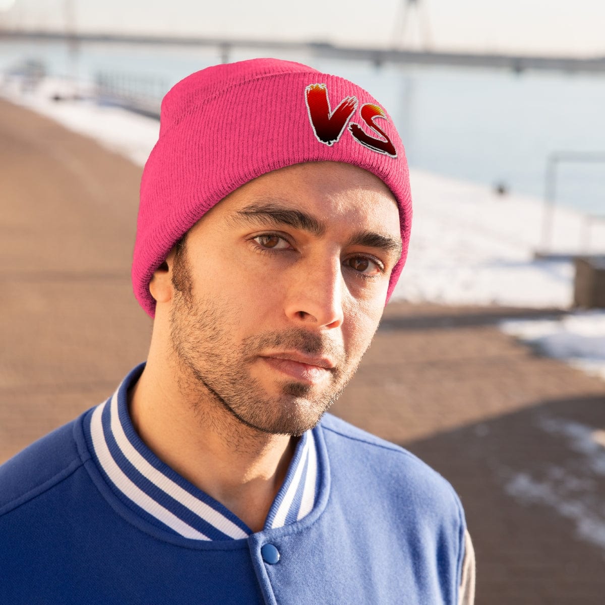 Venus Versus Neon Pink | Knitted Beanie Hat