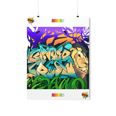 The Gamer Fresh Graffiti | Streamer All Art Lion | Premium Matte Vertical Poster