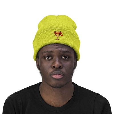 The Gamer Life Trophy Winner Graphite Heather Knitted Beanie Hat