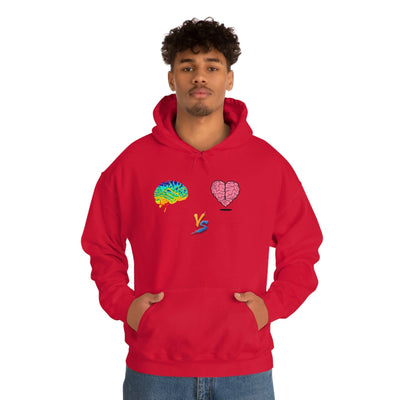 Gamer Fresh | Limited Edition Player Brain vs  Player Heart | Heavy Blend Unisex Hooded Sweatshirt