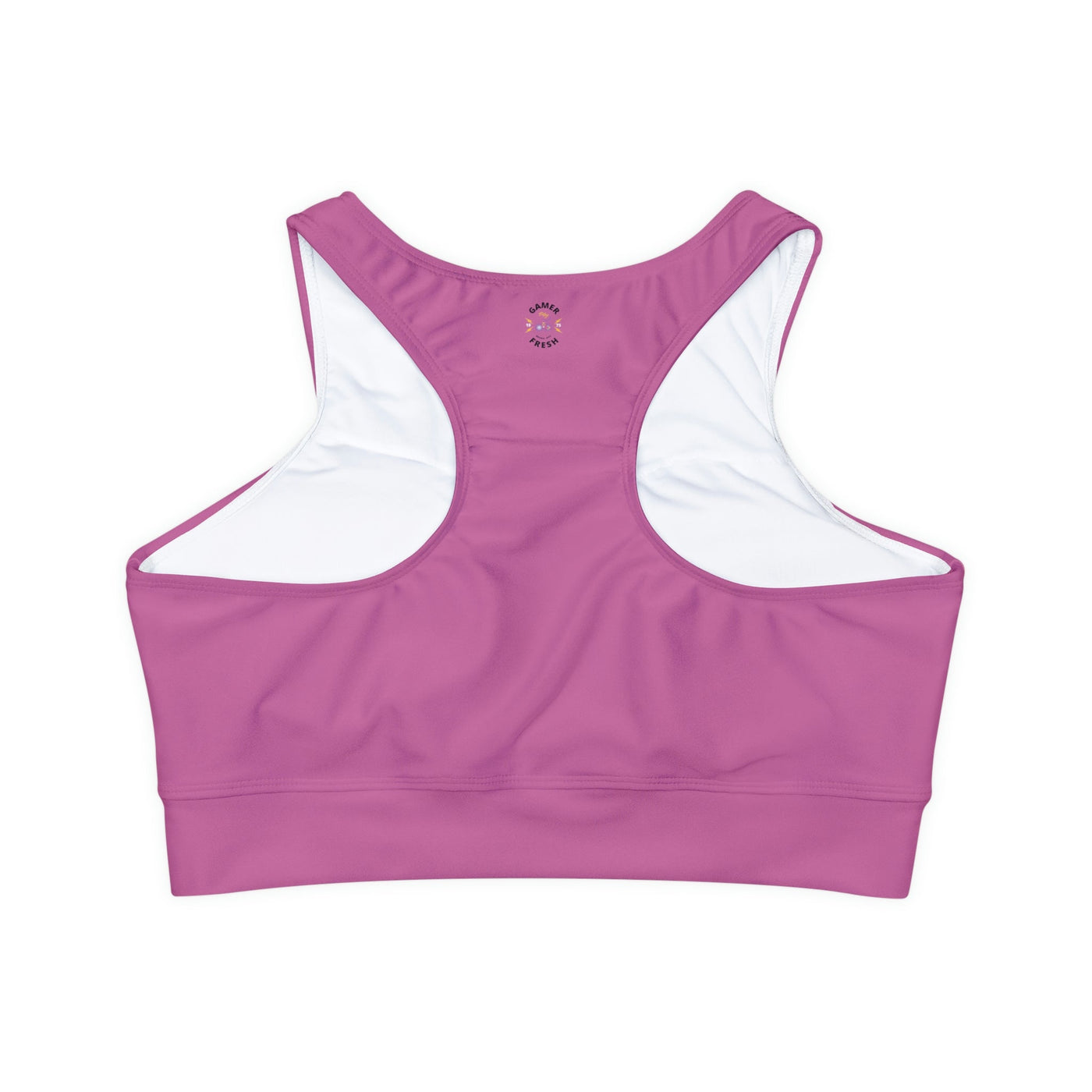 Gamer Fresh Limited Edition | Qahwah Pop | Fully Lined Padded Ladies Light Pink Sports Bra