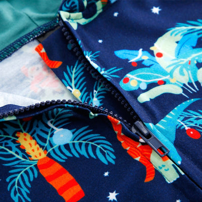 Unisex "Midnight Snow" One-piece Pajamas
