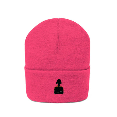 The Player One Neon Pink Knitted Beanie Hat