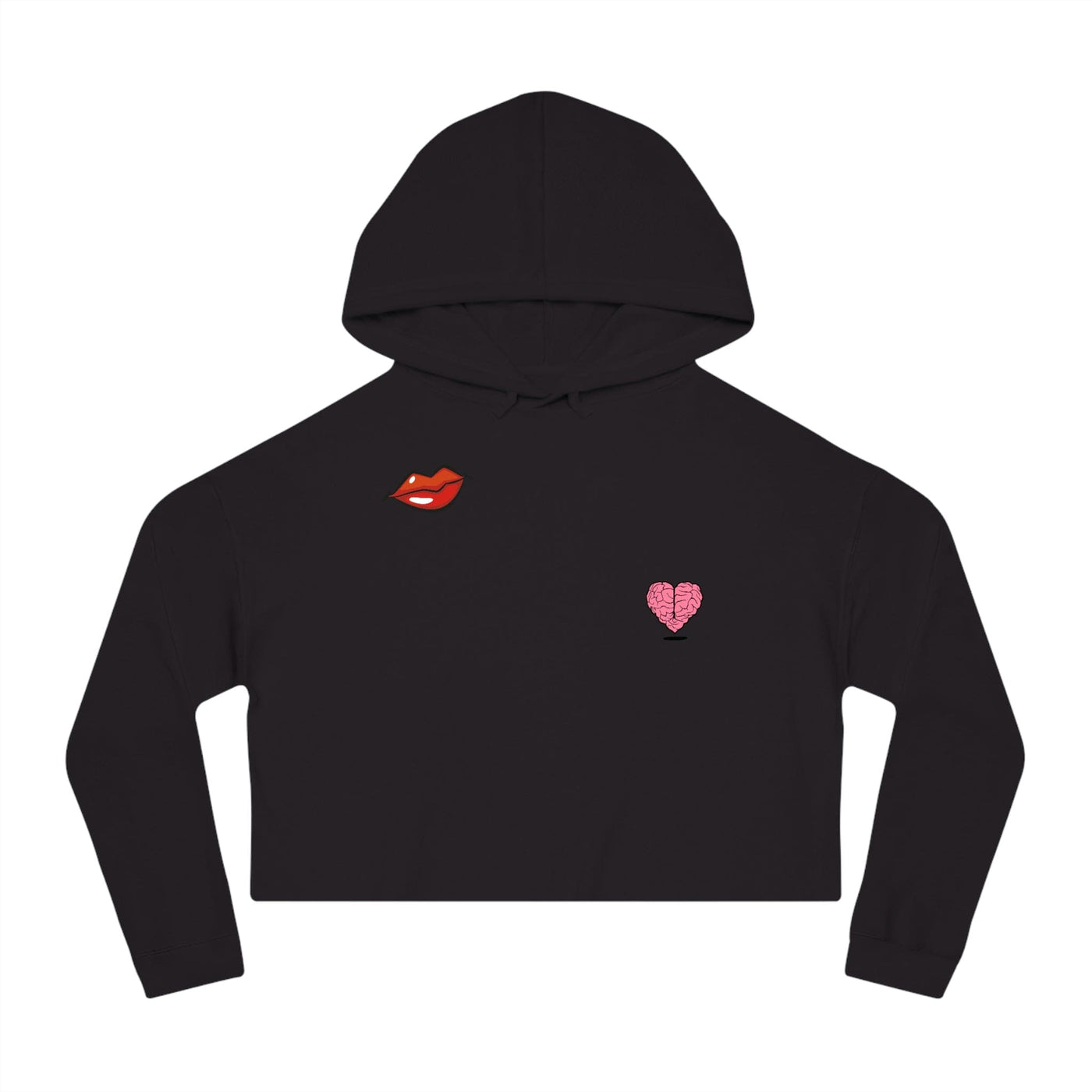 Gamer Fresh Exclusive | Kiss My Heart Hope To Cake | Women's Cropped Hoodie Top Sweatshirt