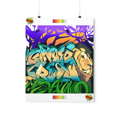The Gamer Fresh Graffiti | Streamer All Art Lion | Premium Matte Vertical Poster