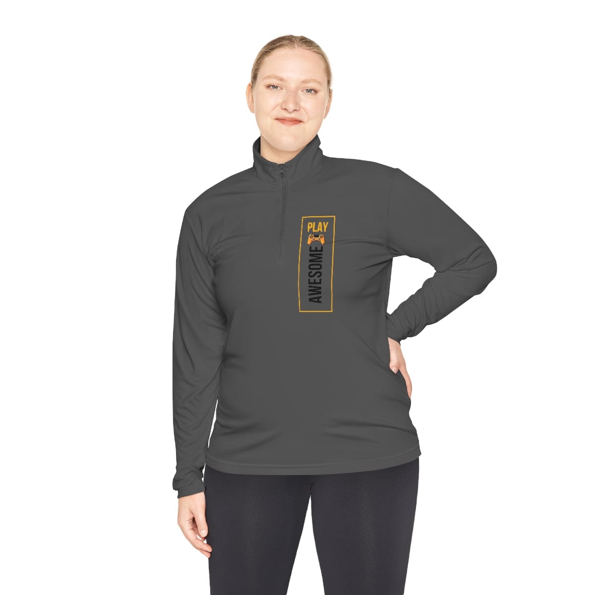 Gamer Fresh | Play Awesome | Unisex Quarter-Zip Pullover