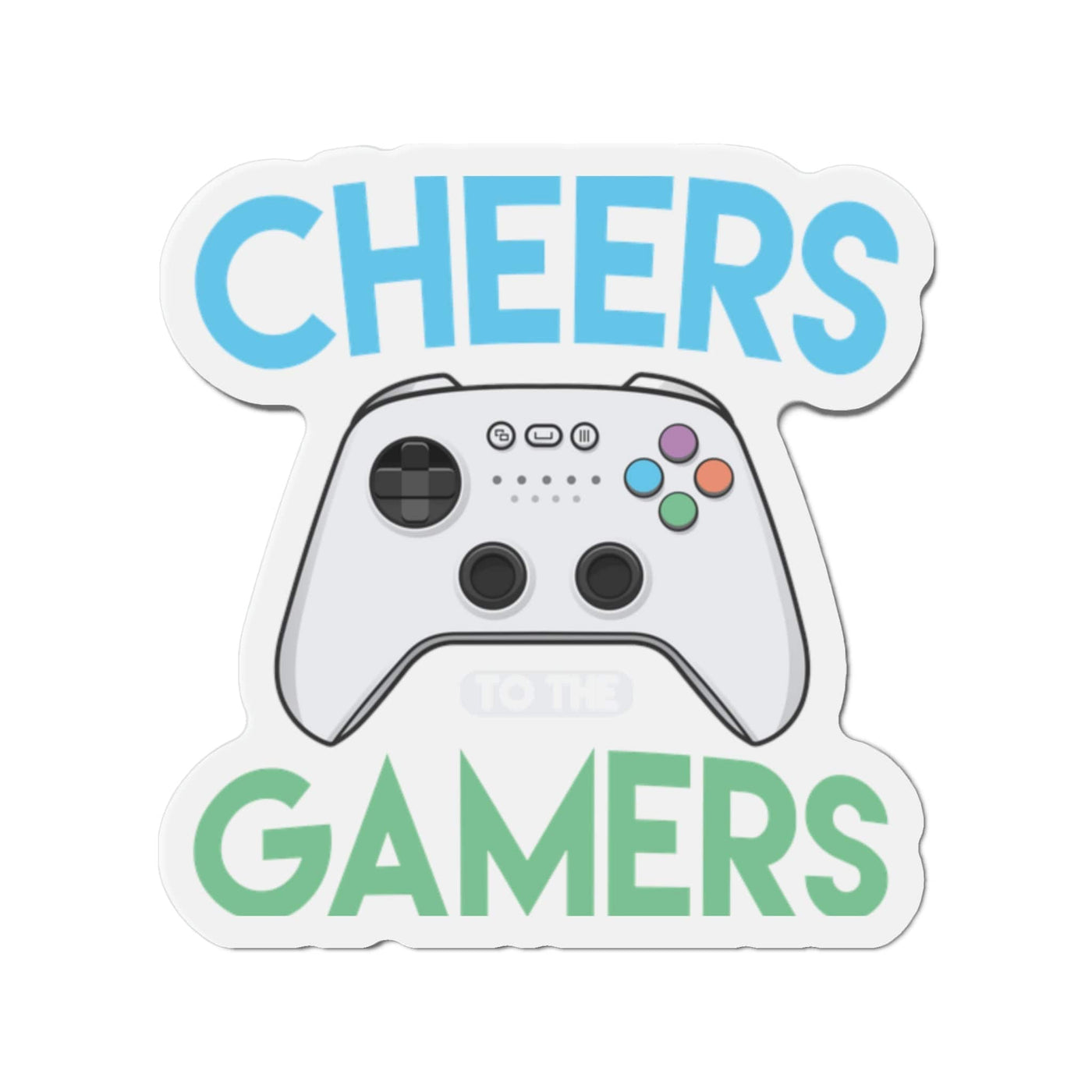 Cheers To The Gamers Gamer Life | Kiss-Cut Magnet Frame
