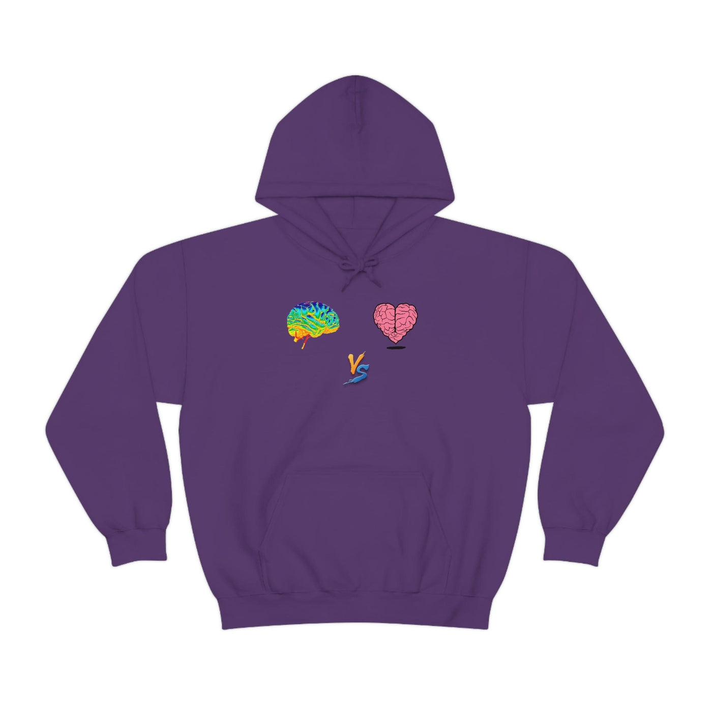 Gamer Fresh | Limited Edition Player Brain vs  Player Heart | Heavy Blend Unisex Hooded Sweatshirt