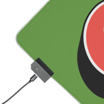 The Gamer Fresh | LED Gaming Computer Desk Mat | Kelly Green