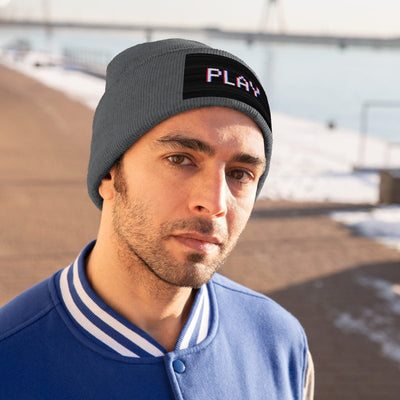 The Gamer Fresh | Just Play | Knitted Neon Beanie Hat