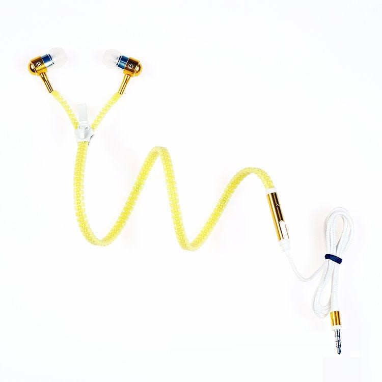"The Corvo 7k" Luminous LED Metal Zipper Microphone Headphones