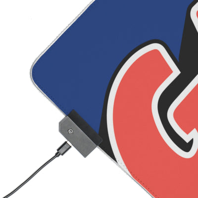 The Gamer Fresh | LED Gaming Computer Desk Mat | Dark Blue