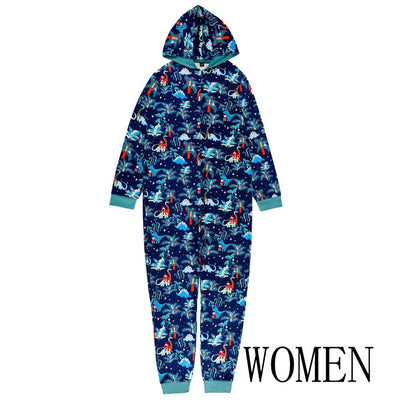 Unisex "Midnight Snow" One-piece Pajamas
