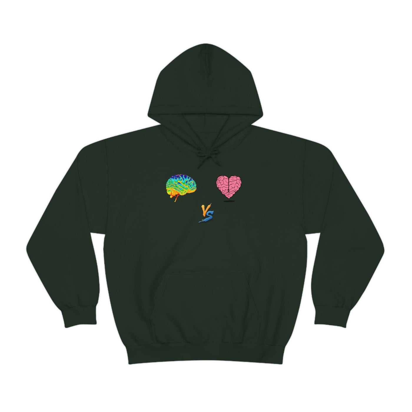 Gamer Fresh | Limited Edition Player Brain vs  Player Heart | Heavy Blend Unisex Hooded Sweatshirt