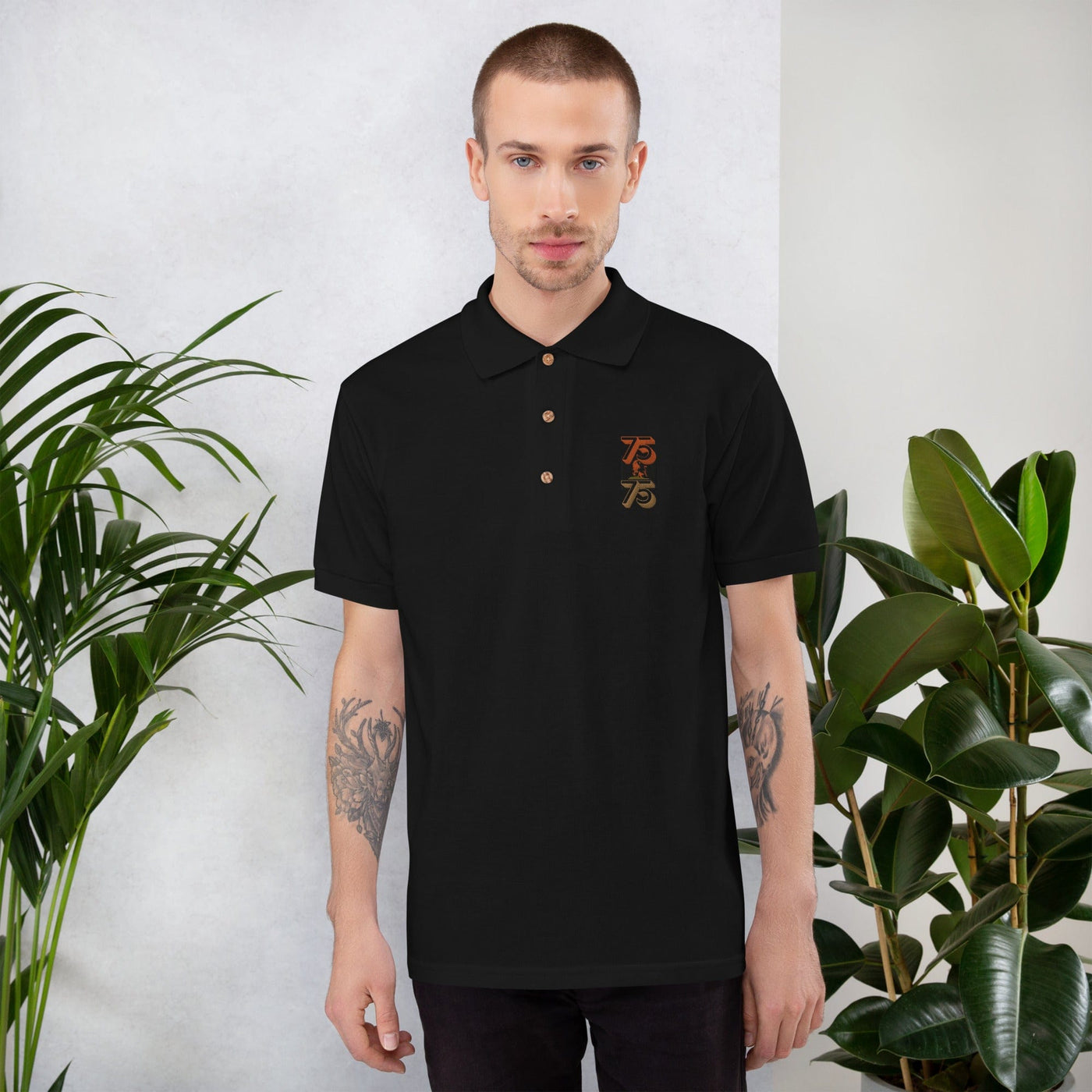 Gamer Fresh | Gamer Life Since 75th Bday | Embroidered Polo Shirt
