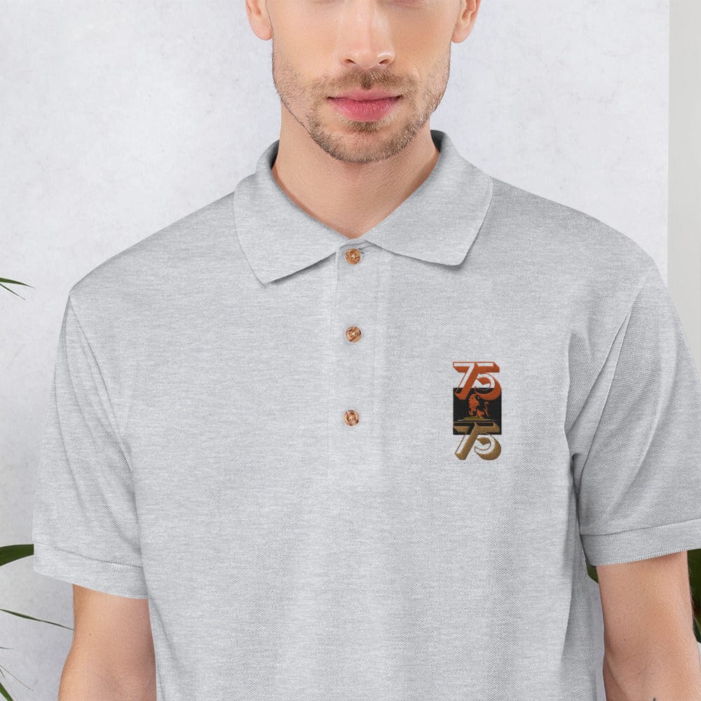 Gamer Fresh | Gamer Life Since 75th Bday | Embroidered Polo Shirt