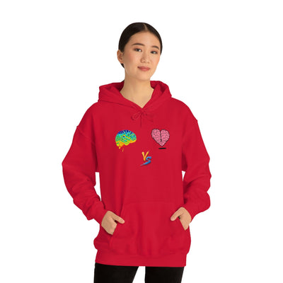 Gamer Fresh | Limited Edition Player Brain vs  Player Heart | Heavy Blend Unisex Hooded Sweatshirt