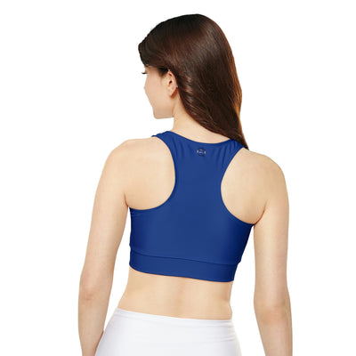 Gamer Fresh Limited Edition Gamer Life Fully Lined Padded Ladies Sports Bra | Dark Blue