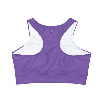 Gamer Fresh Limited Edition | Qahwah Pop | Fully Lined Padded Ladies Light Purple Sports Bra