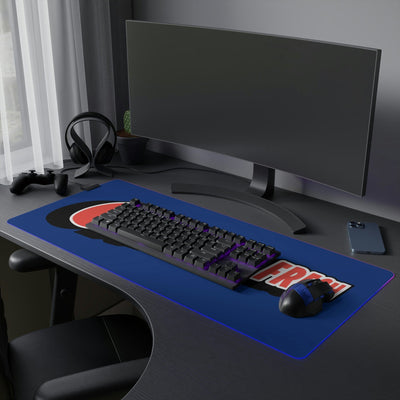 The Gamer Fresh | LED Gaming Computer Desk Mat | Dark Blue