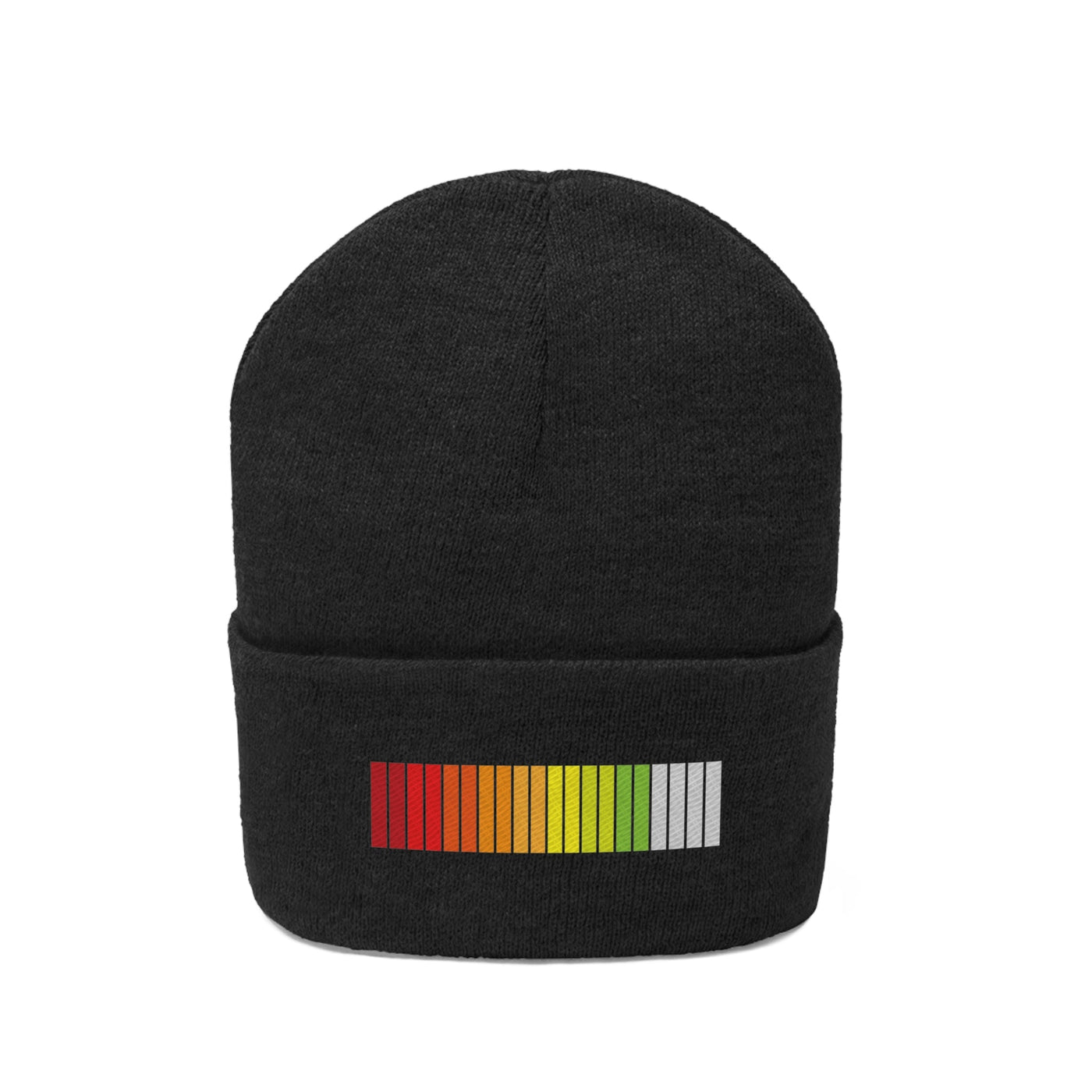 The Life Bar Gamer Knitted Black Beanie Hat