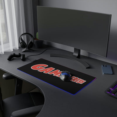 The Gamer Fresh | LED Gaming Computer Desk Mat | Black