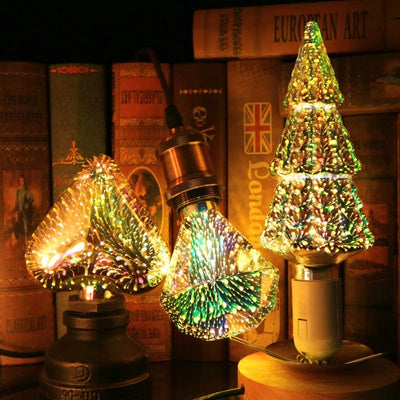 Christmas 3D Firework Decorative Light Bulbs