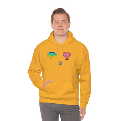 Gamer Fresh | Limited Edition Player Brain vs  Player Heart | Heavy Blend Unisex Hooded Sweatshirt