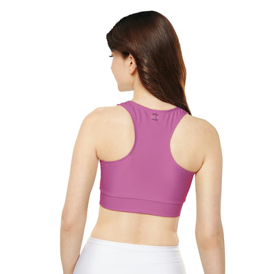 Gamer Fresh Limited Edition | Qahwah Pop | Fully Lined Padded Ladies Light Pink Sports Bra