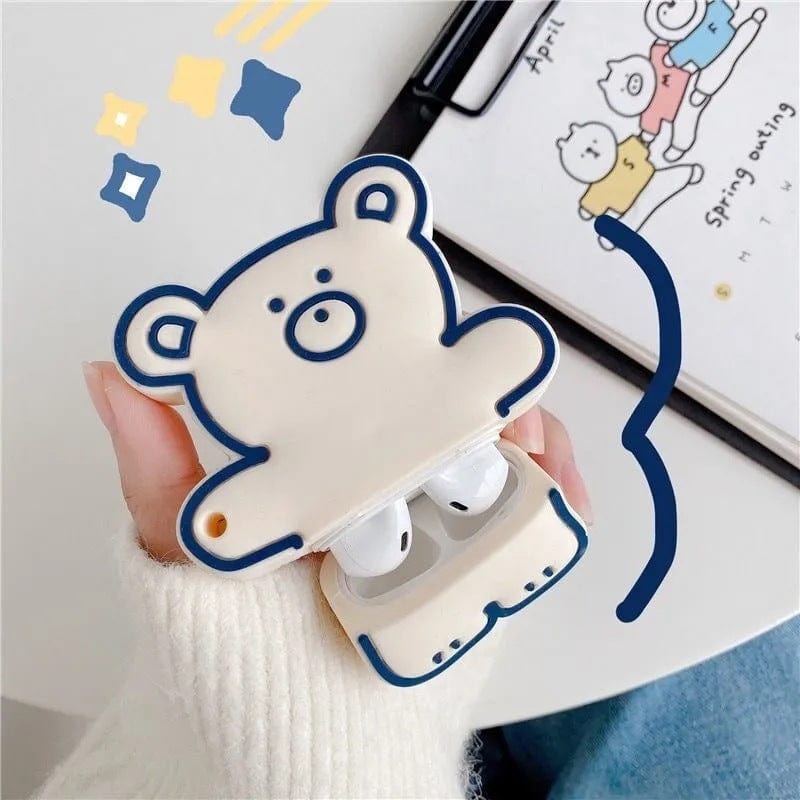 Teacup Teddy Bear Wireless Headphone Protective Charging Case Collection