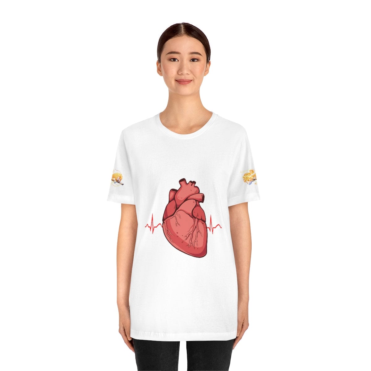 The Vision Slayer Heart Wave Celestial Lion White T-Shirt