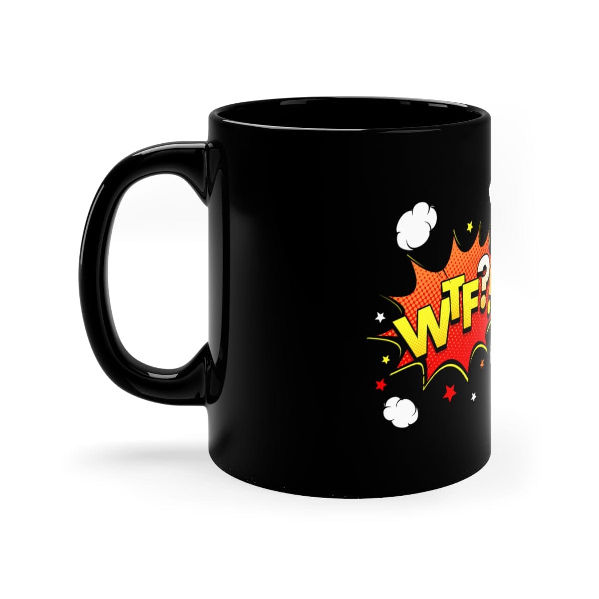 The WTF Believe In Pure Love Black Coffee Mug, 11oz
