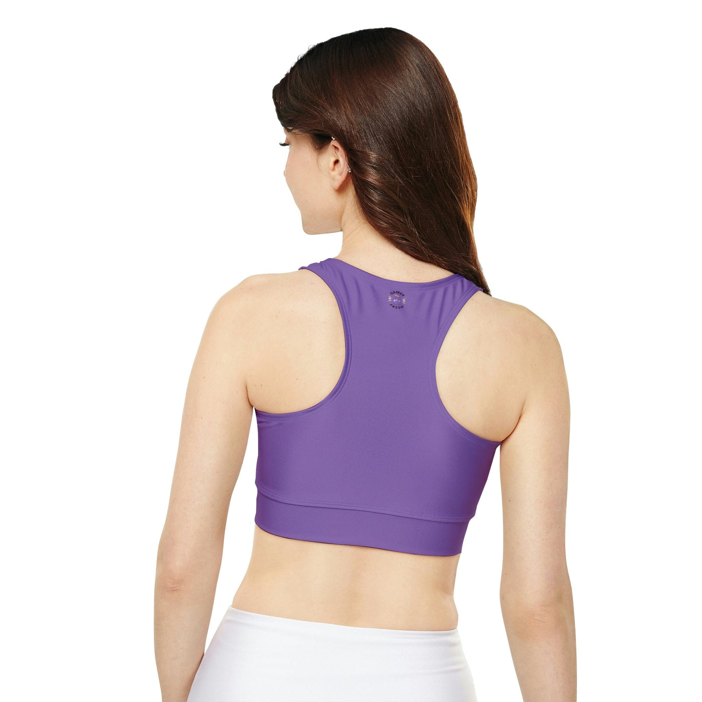 Gamer Fresh Limited Edition | Qahwah Pop | Fully Lined Padded Ladies Light Purple Sports Bra