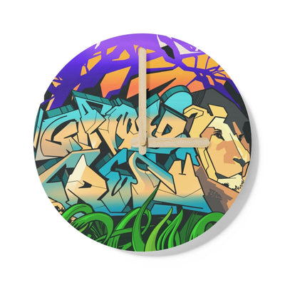 The Gamer Fresh Graffiti Streamer All Art Lion NYC | Mural Wooden Wall Clock