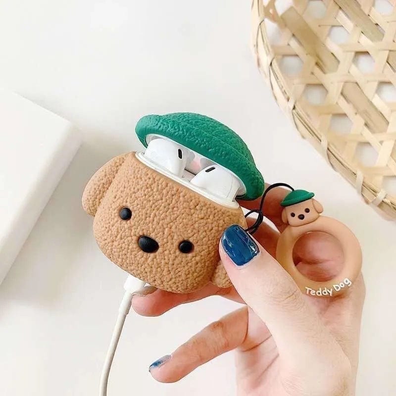 Teacup Teddy Bear Wireless Headphone Protective Charging Case Collection