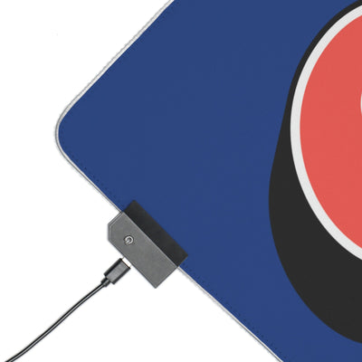 The Gamer Fresh | LED Gaming Computer Desk Mat | Dark Blue