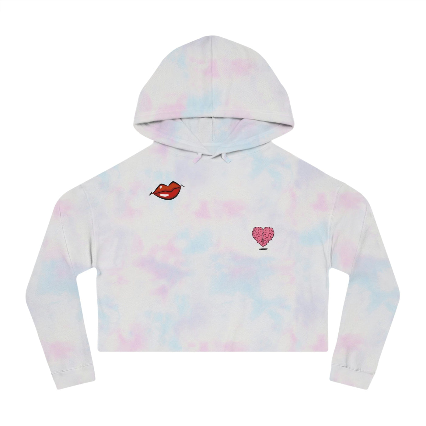 Gamer Fresh Exclusive | Kiss My Heart Hope To Cake | Women's Cropped Hoodie Top Sweatshirt