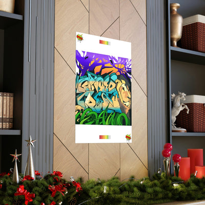 The Gamer Fresh Graffiti | Streamer All Art Lion | Premium Matte Vertical Poster