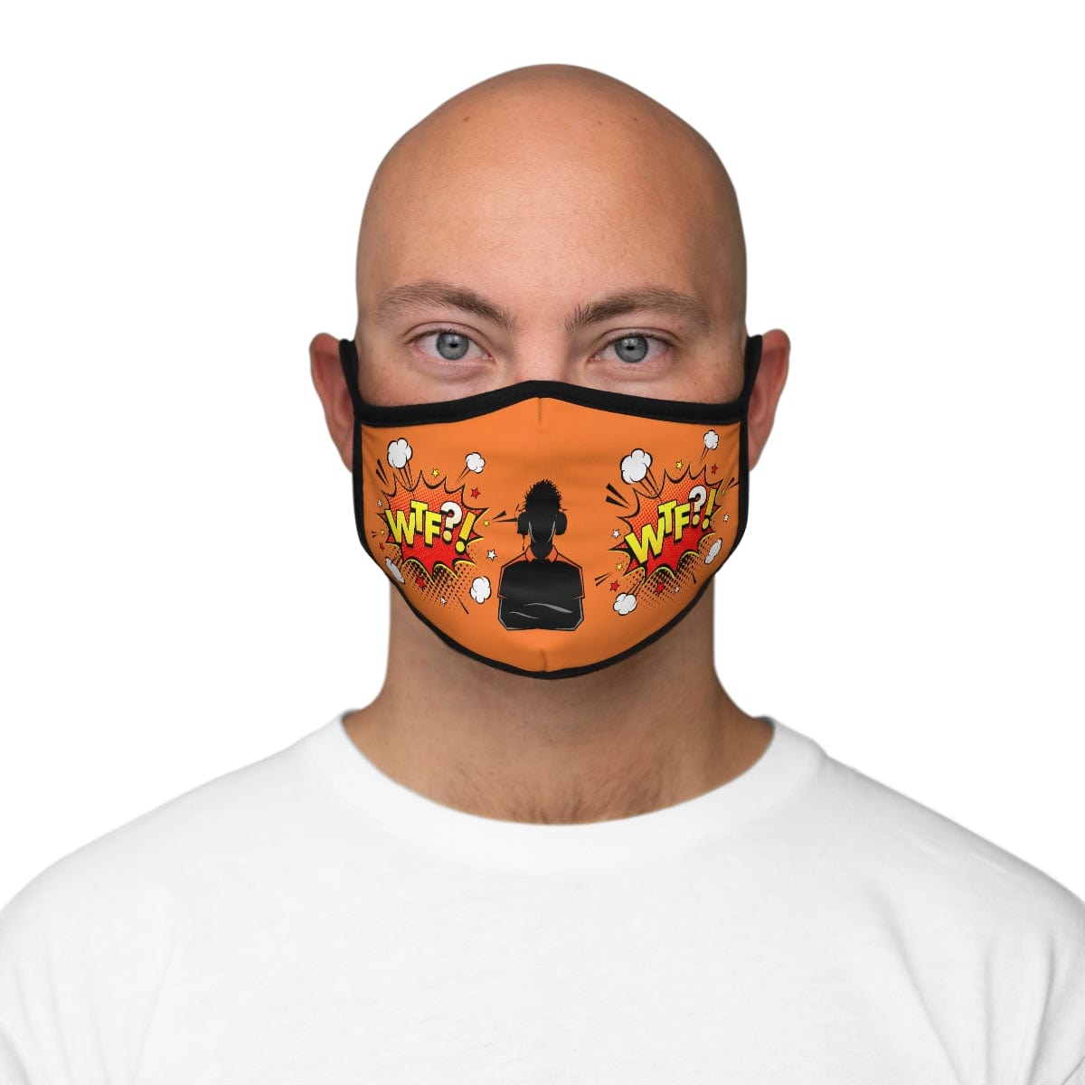 The Player One WTF Im Using A Fitted Face Mask - Orange