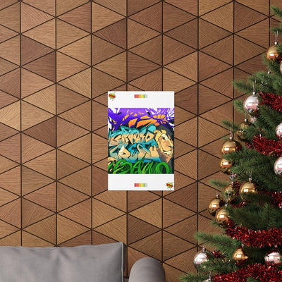 The Gamer Fresh Graffiti | Streamer All Art Lion | Premium Matte Vertical Poster