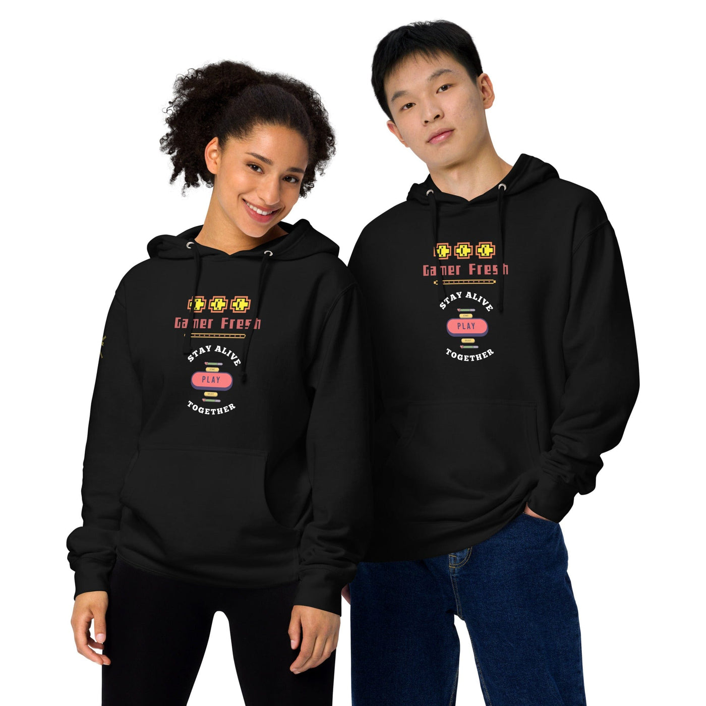 Gamer Fresh | Stay Alive Coin Drop | Play Together | Gamer Unisex Midweight Hoodie