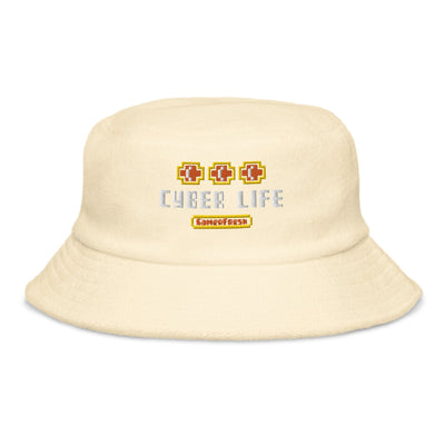 Gamer Fresh | Cyber Life | Unstructured Terry Cloth Bucket Hat
