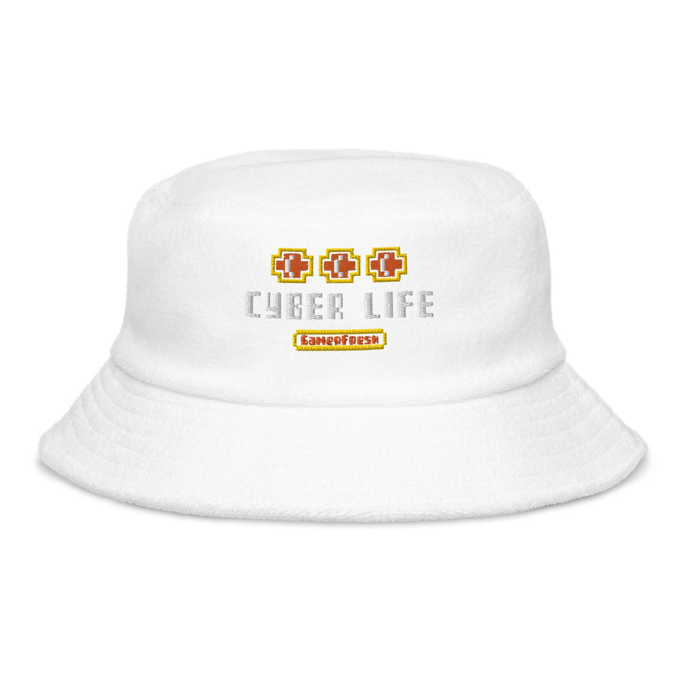 Gamer Fresh | Cyber Life | Unstructured Terry Cloth Bucket Hat